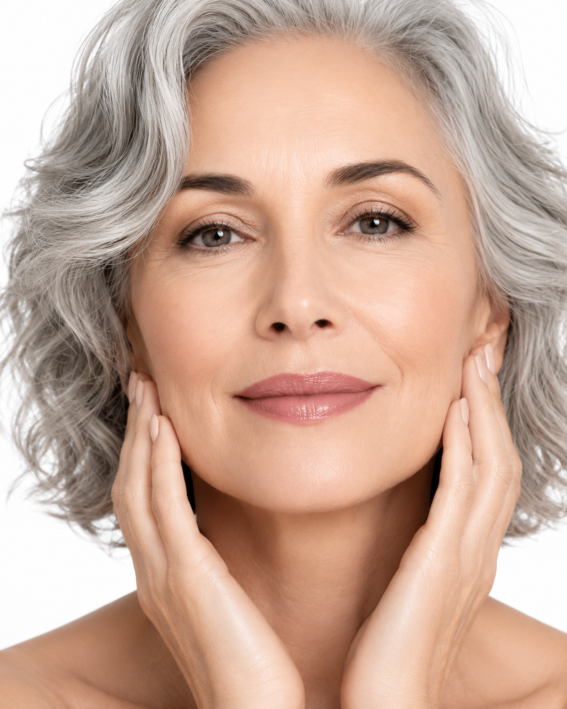 Mature woman with a refreshed, natural-looking facial appearance