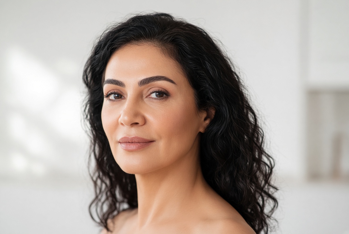 Natural facial rejuvenation result with a more defined jawline